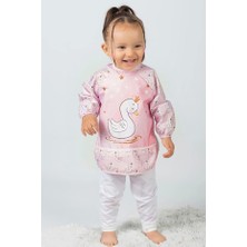 UmBaby Kuğu Desen Giyilebilir Mama Önlüğü Sıvı Geçirmez Microfiber