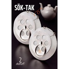 Creatividad Solutions Sök-Tak Demlik Içi Çay Filtresi Çay Süzgeci 2 Adet 721303
