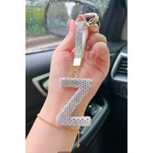 Jaida Moda Z Harfi Zirkon Taşlı Anahtarlık ve Çanta Charmı