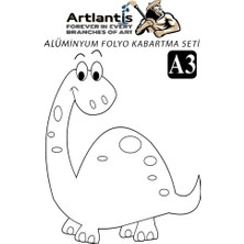 Artlantis Alüminyum Folyo Kabartma Seti A3 30X40 cm 1 Paket Aliminyum Folyo Seti Kabartma Seti Sanatsal Hobi El Becerisi Geliştir