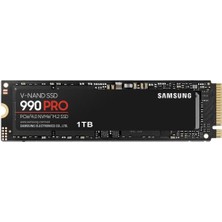 Akman Samsung MZ-V9P1T0BW, 990 Pro, 1tb, 7450/6900, Gen4, Nvme Pcıe M.2 2280, SSD (Türkiye Distribütörü Garantili)