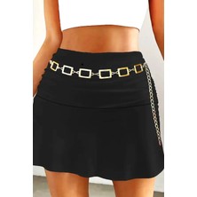 Caş Dekorasyon Altın Renk Zincir Kemer