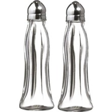 Feyza Design Paslanmaz Metal Tuzluk 2'li Set, Şık ve Kullanışlı Tasarım