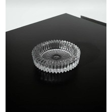 Meli Collection Lüks Dekoratif Cam Küllük – Büyük Boy (15 Cm), Premium Kristal Görünüm 700 Gram Ağırlık