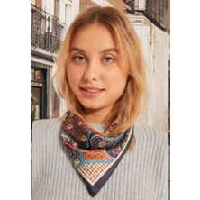 Mimoza Accessories Saten Etnik/modern Kadın Fular-Bandana