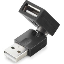 Store Mania Ieg™ USB To USB F Çevirici Mafsallı Siyah HDX1357