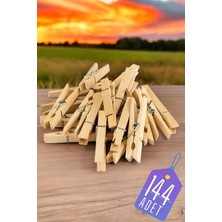 Creatividad Solutions Ahşap Çamaşır Mandalı 144 Adet 714299