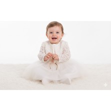 Bulşen Kız Çocuk Tül Bolerolu Mevsimlik Elbise 9 Ay, 12 Ay,18 Ay