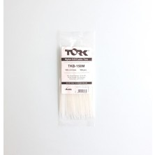 Akman Tork Beyaz Kablo Bağı 2,5X150