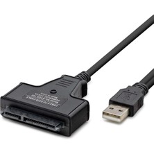 Store Mania Ieg™ USB To Sata Kablo 2.5 Güç Girişli 38CM Siyah HDX7516