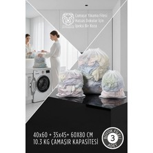 Creatividad Solutions 3 Boy Lüks Çamaşır Yıkama Filesi Seti - Giysi Koruma Sanatı  10.3 kg Kapasite 722759