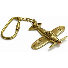 Eco Port Pirinç Uçak Anahtarlık 3522A