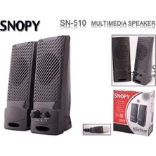 Akman Snopy SN-510 1+1 USB Siyah Hoparlör