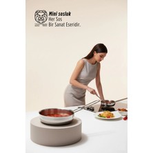 Creatividad Solutions Elena Serisi Professional Paslanmaz Çelik 13 cm Mini Sos ve Porsiyon Tavası 722875