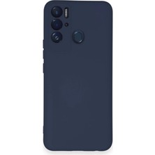 Epilons Tecno Pova Neo Kılıf Nano Içi Kadife Silikon - Lacivert