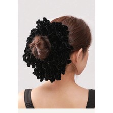 Caş Dekorasyon Siyah Renk Topuz Tokası Eşarp Topuzu