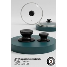 Creatividad Solutions Evangelina Serisi 2’li Paslanmaz Çelik Lüks Tencere Kapağı Tutucu Seti - 4.5- 5. cm Universal 722860