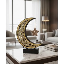 Pazarcan 3D Hilal Yıldız Masa Üstü Dekor 23X23 cm Ramazan Konsept Tasarım