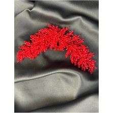 Ny Store Beauty Beyaz Boncuklu  Düğün Kına Nişan Nikah Tacı