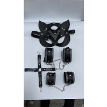 Byen Giyim Gecenin Gözdesi Taşlı Maske Kol Bacak ve Birleştirici Komple Set 700944