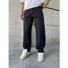 Difransel Jeans Erkek Baggy Fit Siyah Jean