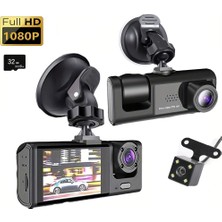 MagazaShop 1080P 3 Kameralı Araç İçi Yol Güvenlik Kamerası