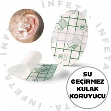 İnfeta 1 Adet Yapışkanlı Su Geçirmez Kulak Koruyucu Bant Tek Kullanımlık Yüzme Duş Kulak Koruyucu Bant
