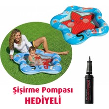 Direkstoktan 1-3 Yaş Bebekler Için Şişirilebilir Yıldız Şeklinde Star Bebe Havuzu Intex 59405 / Şişirme Pompasıyla Birlikte
