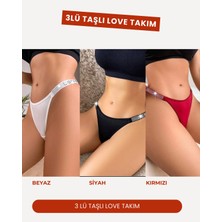 Byen Giyim Son Moda Tarztünleşe Yazılı 3’lü Külot Takımı