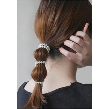 Caş Dekorasyon Beyaz Renk Incili Saç Aksesuarı