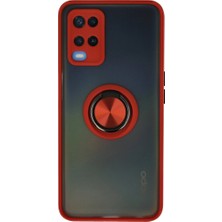 Epilons A54 4g Kılıf Montreal Yüzüklü Silikon Kapak - Kırmızı