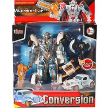 Vardem Oyuncak HW-668-1-2 Işıklı Dönüşebilen Robot Araba -Vardem