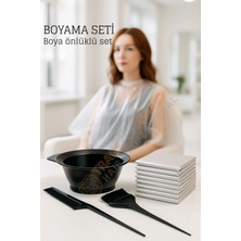 Creatividad Solutions Saç Boyama Seti 3’lü ve Saç Boya Önlüğü Tarak, Seti Fırça, Boya Kabı ile Profesyonel Uygulama Kolaylığı 722367