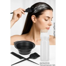 Creatividad Solutions Saç Boyama Seti 3’lü ve Saç Boyası Eşit Dağıtım Şişesi  Tarak, Seti Fırça, Boya Kabı 722392