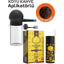 Creatividad Solutions Aplikatörlü Saç Dolgunlaştırıcı Fiber Topik Toz Koyu Ton Kahverengi 721501