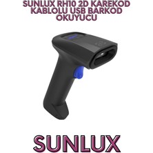 SUNLUX RH10 2D KAREKOD KABLOLU USB BARKOD OKUYUCU