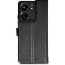 Indispensablely Redmi 13C Kılıf S Kapaklı Kılıf - Siyah