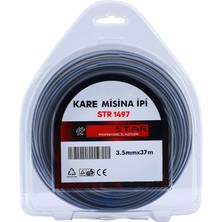 Motorlu Tırpan Kare Misina 3.5 mm 37 Metre Çim Ot Biçme Teli Extra Güçlü Profesyonel