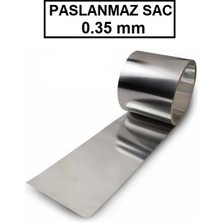 Deep Makina Paslanmaz Sac, Levha, Rulo, 301 Kalite, 0.35 mm Kalınlığında, Sıyırıcı, Plaka, Sentil, Şim' 50 x 50 x 0.35 mm