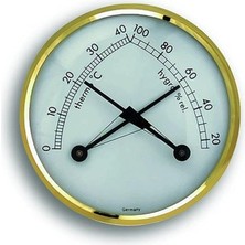 TFA45.2006 Mekanik Mini Oda Termometre Nem Ölçer, Siyah