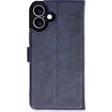 Indispensablely Iphone 16 Kılıf S Kapaklı Kılıf - Lacivert