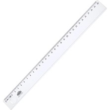 30 cm Mercekli Plastik Cetvel Ekonomik Düz Cetvel Kırtasiye Ürünü Dayanıklı ve Uzun Ömürlü