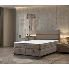 Mona Yatak Polo Kahverengi Çift Taraflı Ortopedik Multi Spring Yaylı Çift Kişilik Yatak - 25 cm