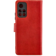 Indispensablely Redmi Note 11T Kılıf S Kapaklı Kılıf - Kırmızı