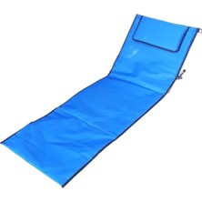 Pratik Şezlong Katlanır Kademeli Askılı Minderli Çantalı Taşınabilir Sezlong Çim Plaj Doğa Piknik