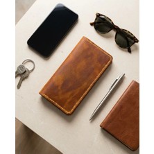 Deri Sepeti Terra Atelier No:1 Çıtçıtlı Hakiki Deri Cüzdan