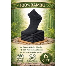 Yotitex Doğal %100 Bambu Unisex 6'lı Paket Çorap