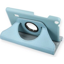 Indispensablely Mediapad T3 7 Kılıf 360 Tablet Deri Kılıf - Turkuaz