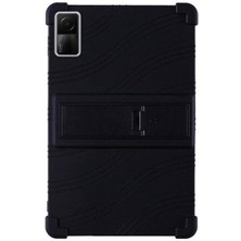 Xiaomi Redmi Pad 10.61 Inch Tablet Için Standlı Silikon Kılıf - Siyah AL3309
