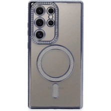 Indispensablely Galaxy S24 Kılıf Joke Simli Magneticsafe Kılıf -